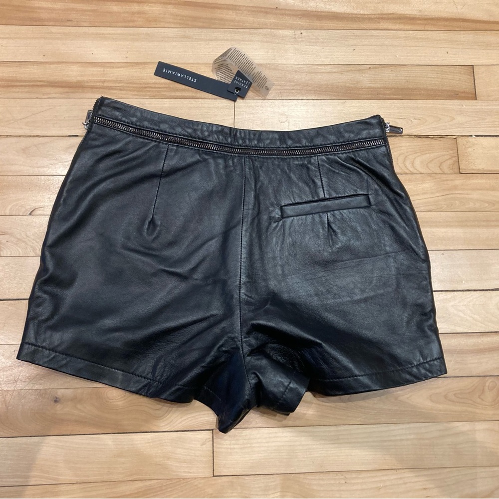Leather shorts, new with tags